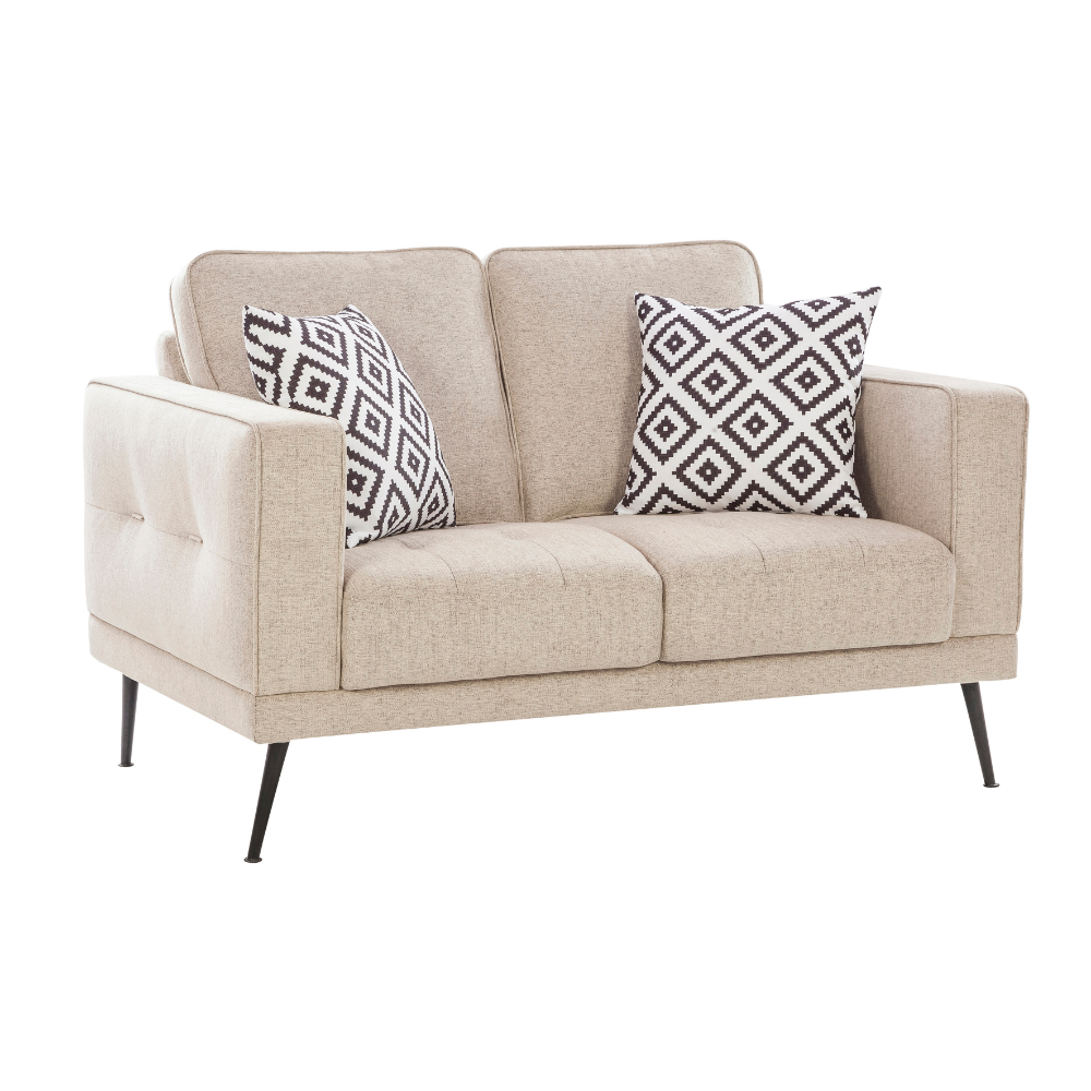 Eugene Euphoric Beige Loveseat (6645527085152)