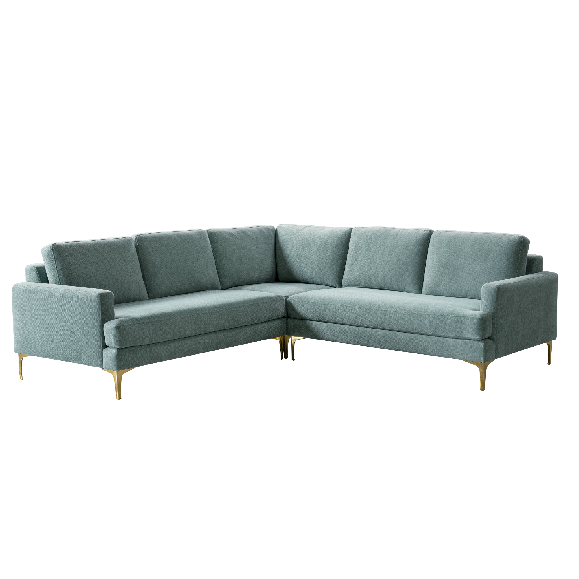 The Grey & Gold Sectional (8782156366145)
