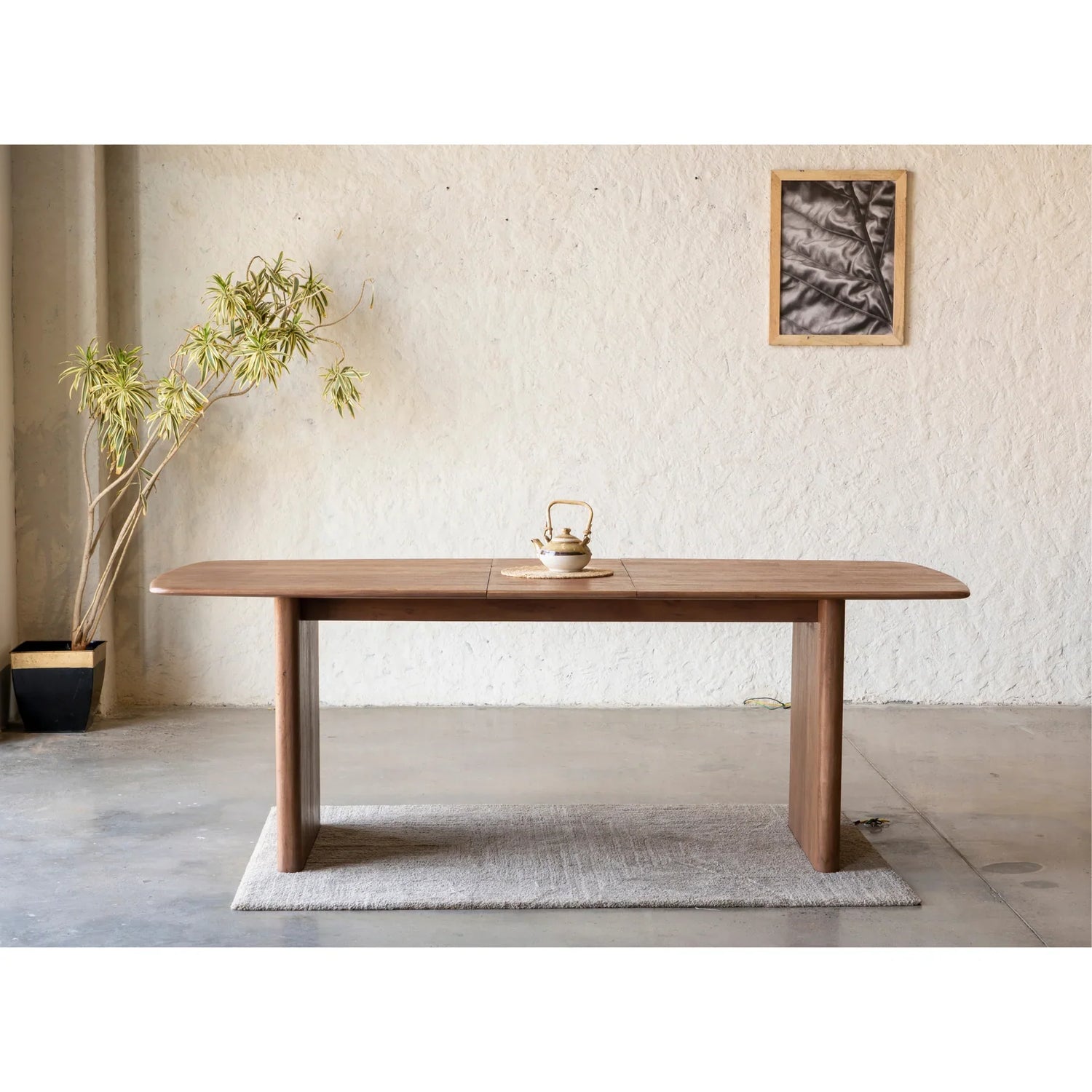 Milav DINING TABLE  LONG Wood Top