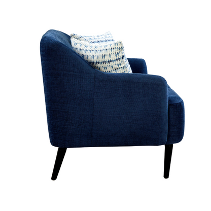 Nelson Winsome Dark Blue Loveseat (6645528789088)