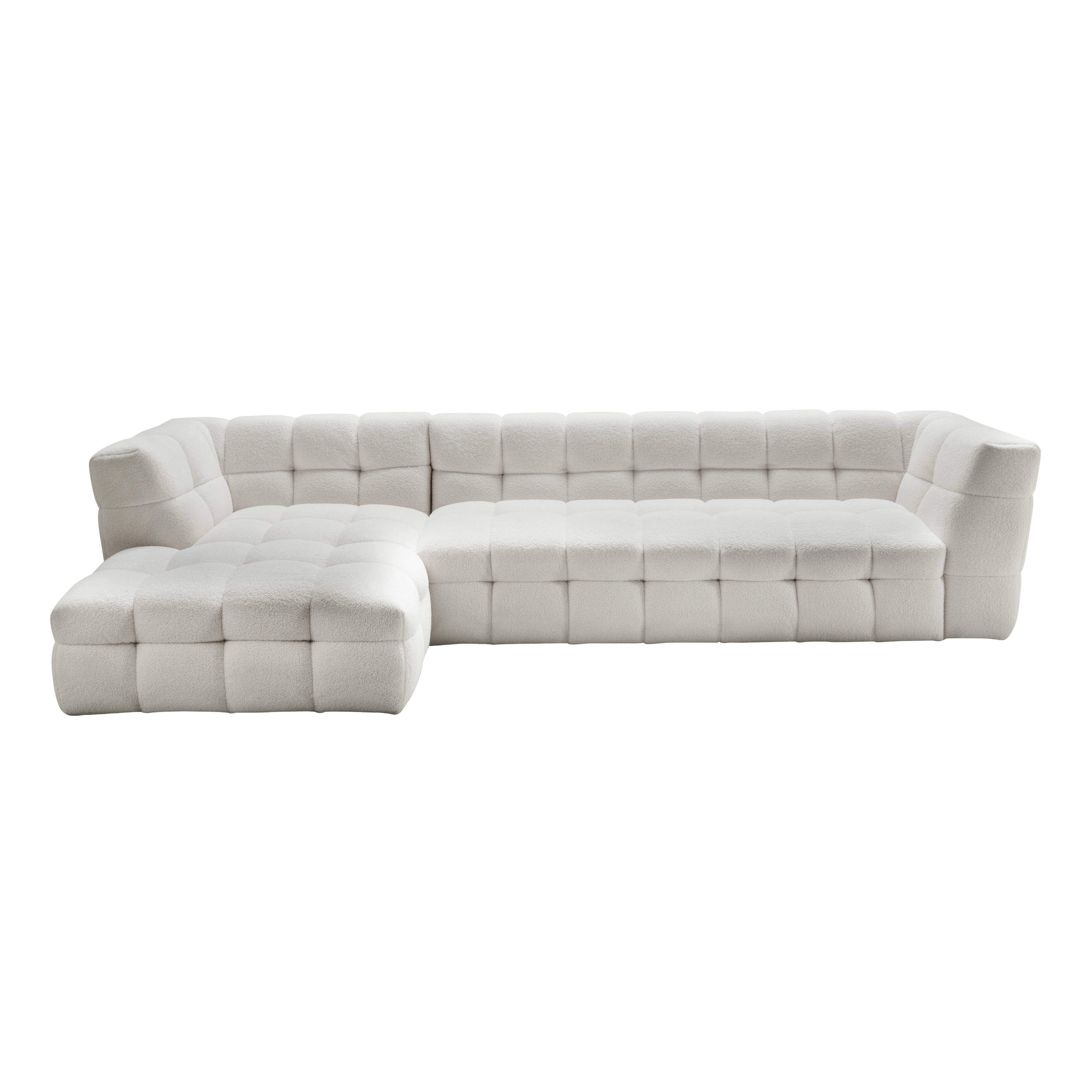 Timeless Classic Cream Right Arm Facing Sofa