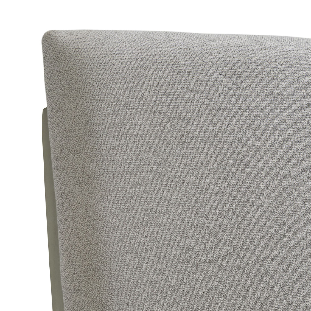 Nashville Grey Dining Table Fabric Ladder Back Side Chair