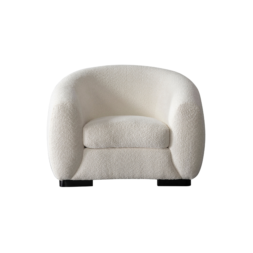 Bouclé Beige Chair (6630866321504)