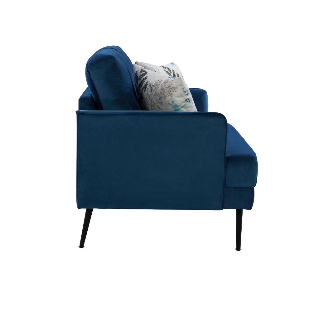 Brisbane Bold Blue Loveseat (6645527576672)