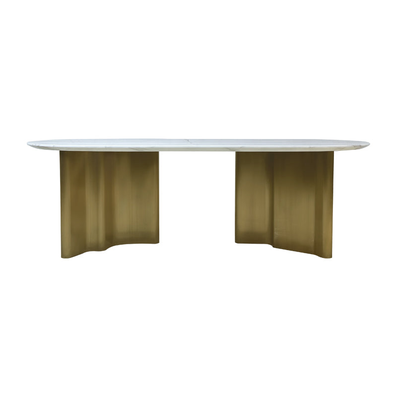 Samuel Oval Marble Dining Table- 8 seater