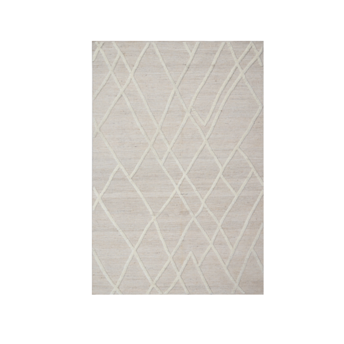 RUDA  beige and white Rug