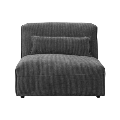 AlDana black armless seater