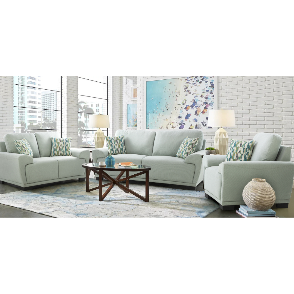 Clarkville Teal Loveseat (6639463137376)