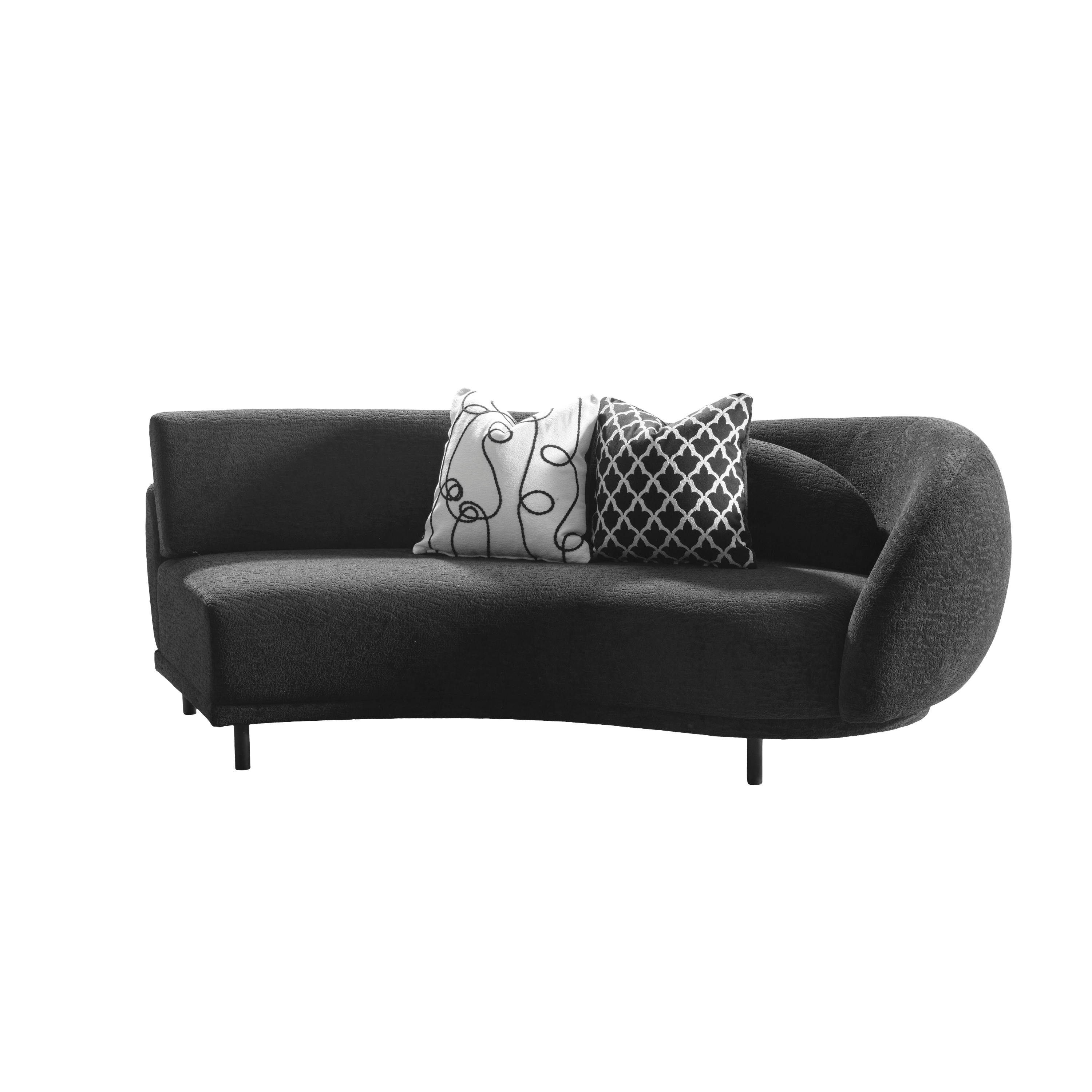 Lush Lounge Black Sectional