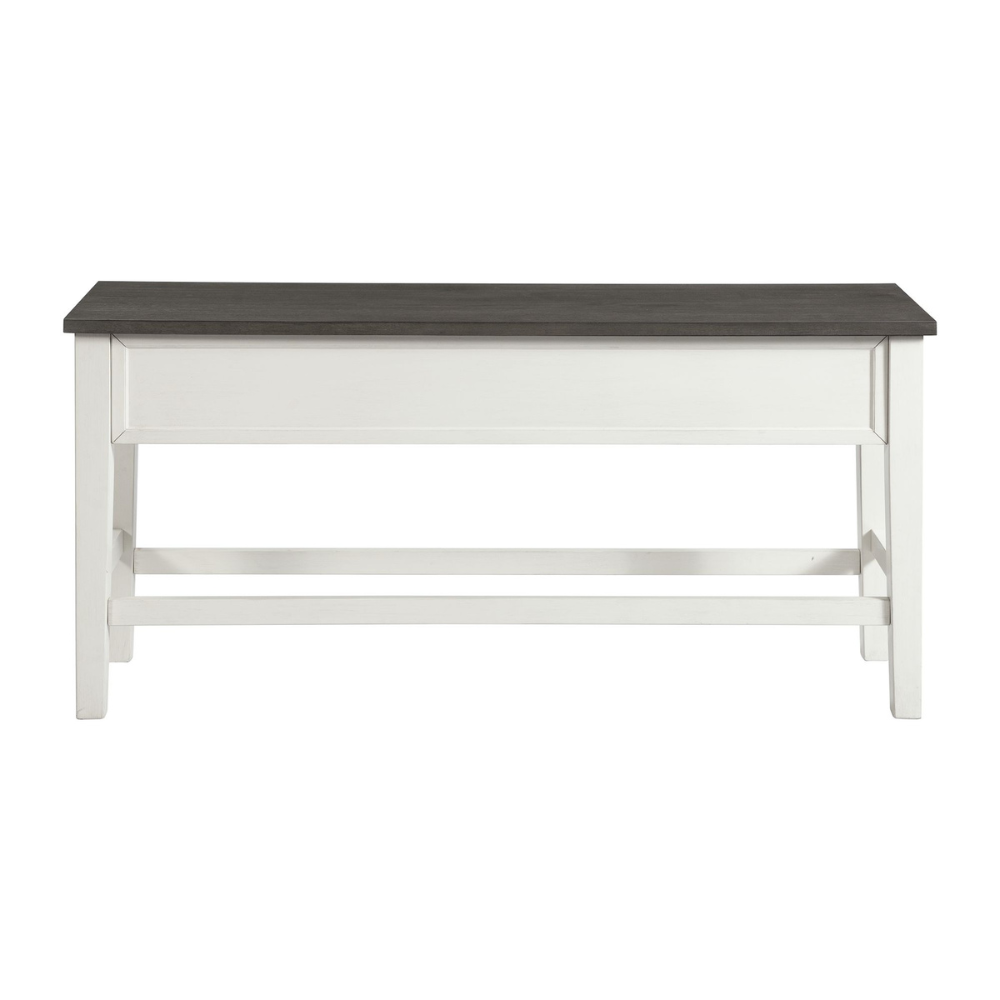 Kayla Dining Table Storage Bench W/Grey Top