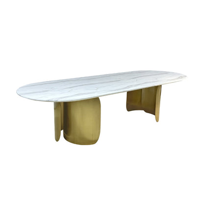 Oval Marble Dining Table