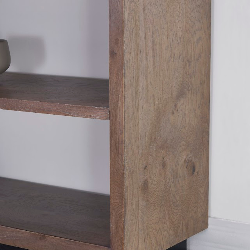 Oak Wood Console TABLE (6650905428064)