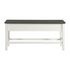 Kayla Dining Table Storage Bench W/Grey Top (6566968819808)