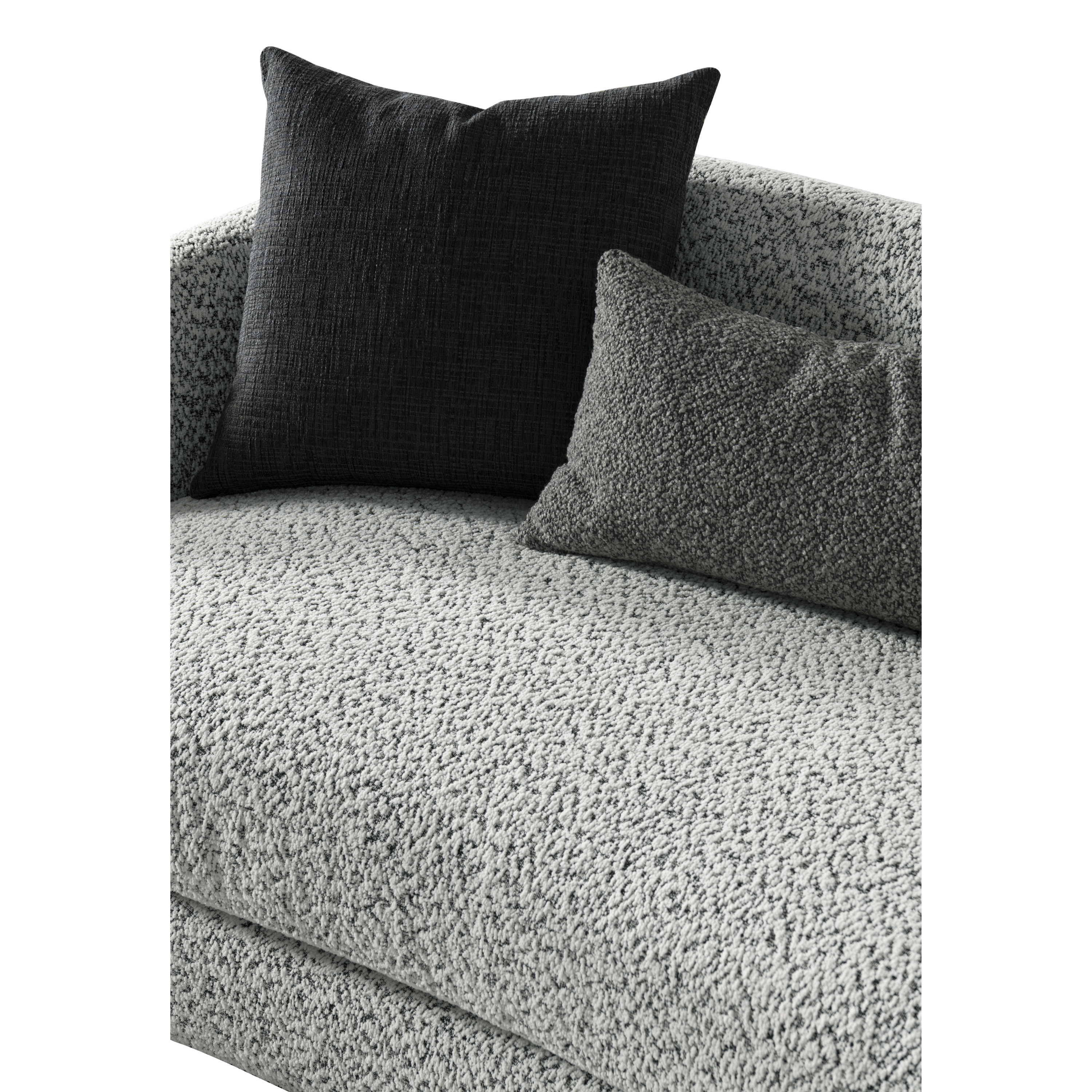 Jamie Grey Boucle 4-Seater Sofa (264cm)