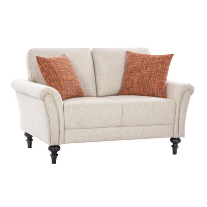 Hampton Holiday Beige Loveseat (6645526954080)