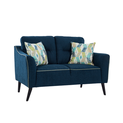 Anchorage Aura Dark Blue Loveseat (6645529182304)