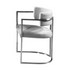 Roots Alexa Grey Linen Dining Chair (6595835428960)