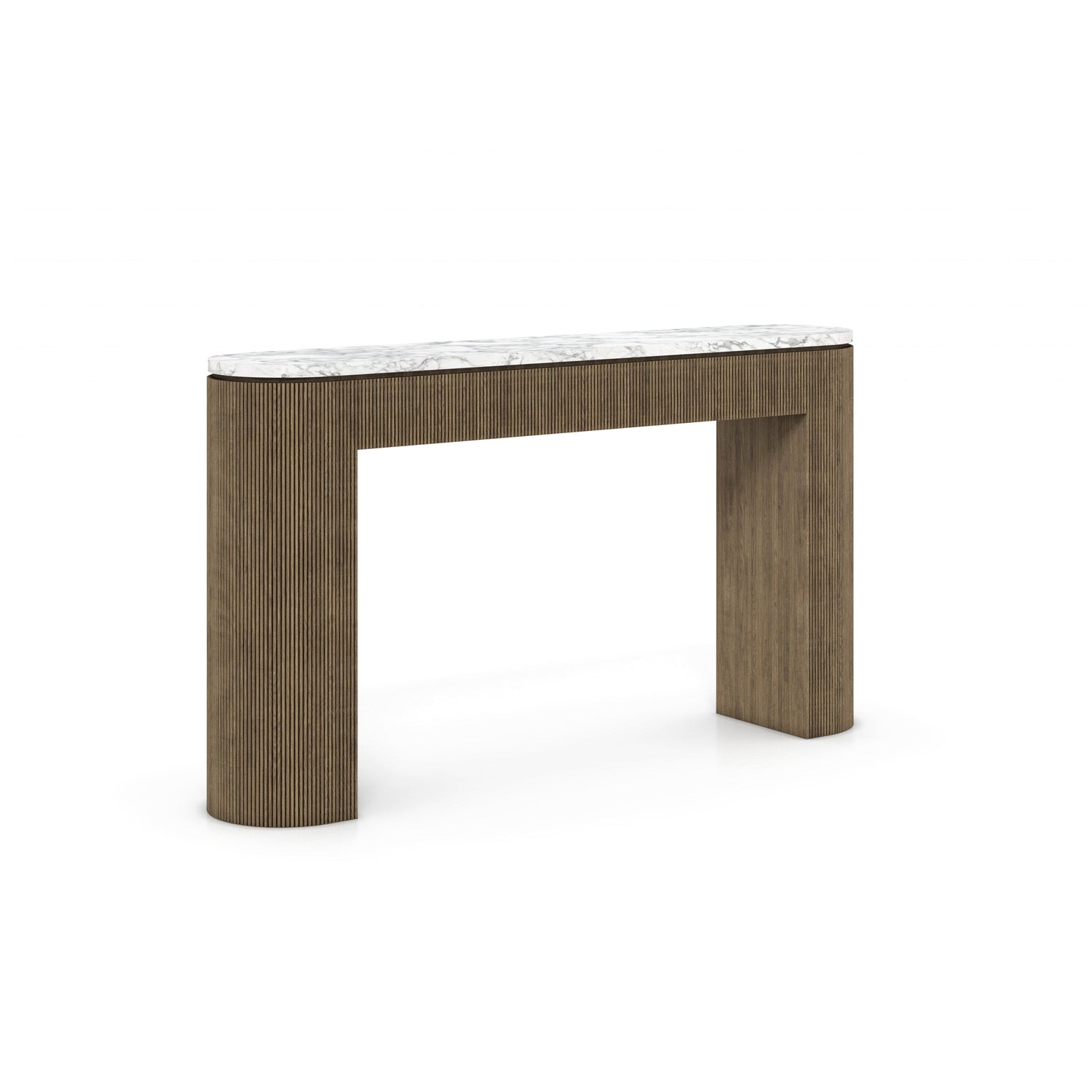 Sergio Gray Wood Mirror