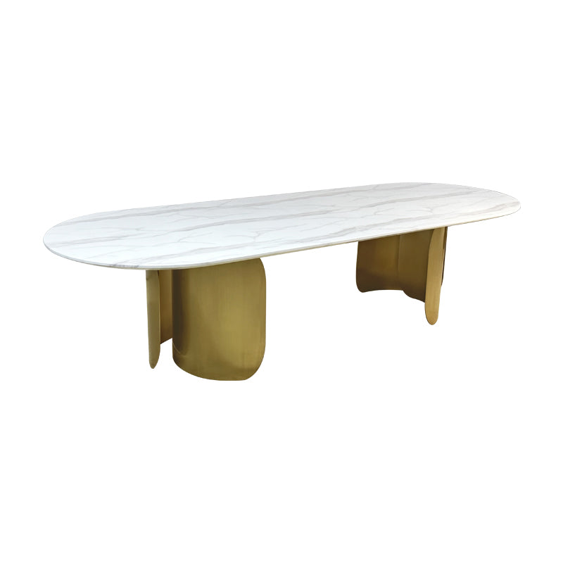 Oval Marble Dining Table