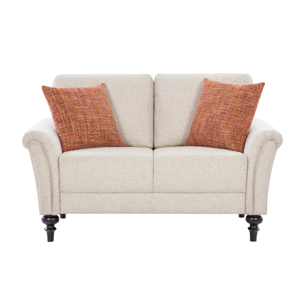 Hampton Holiday Beige Loveseat (6645526954080)