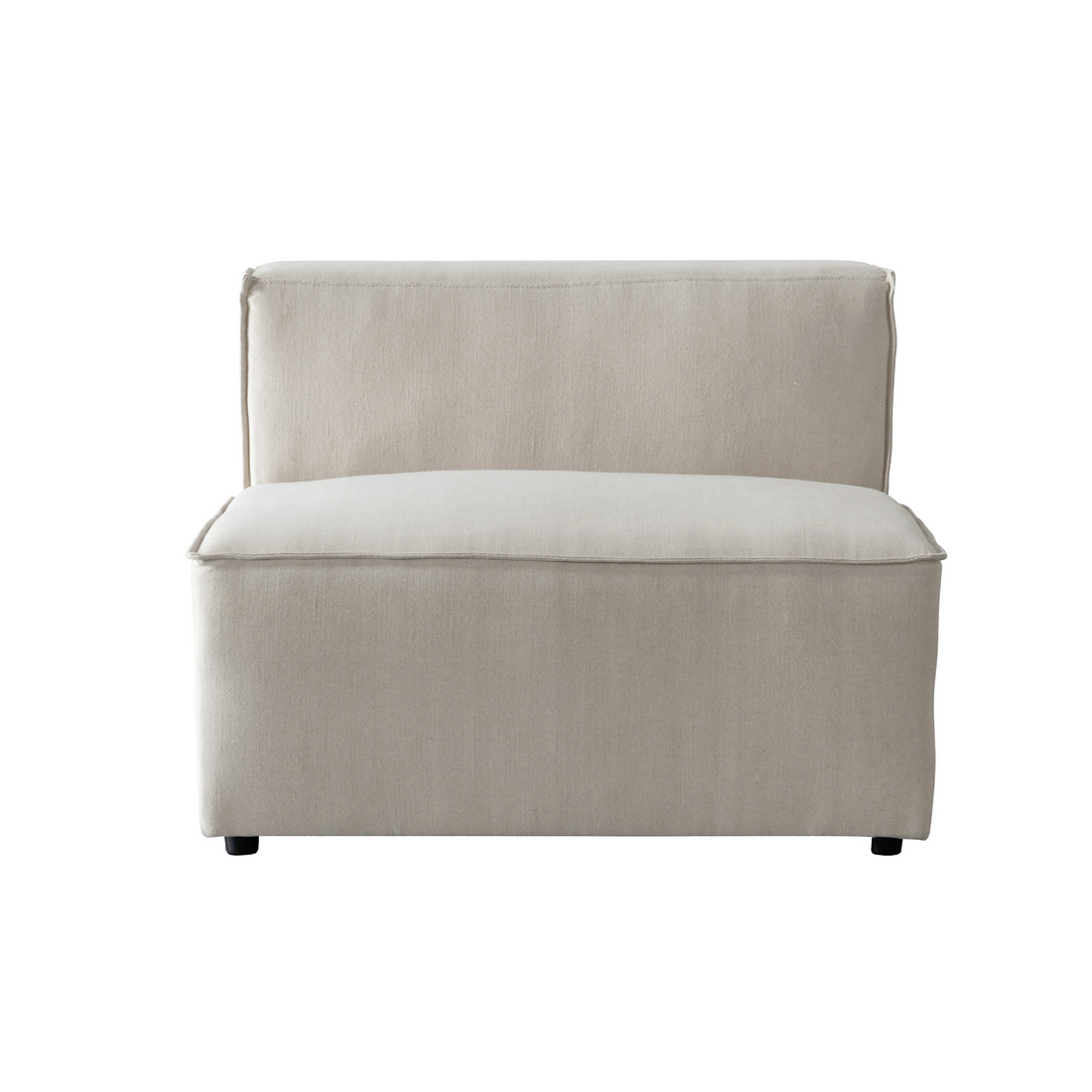 MineCraft Beige 1 Seater Armless