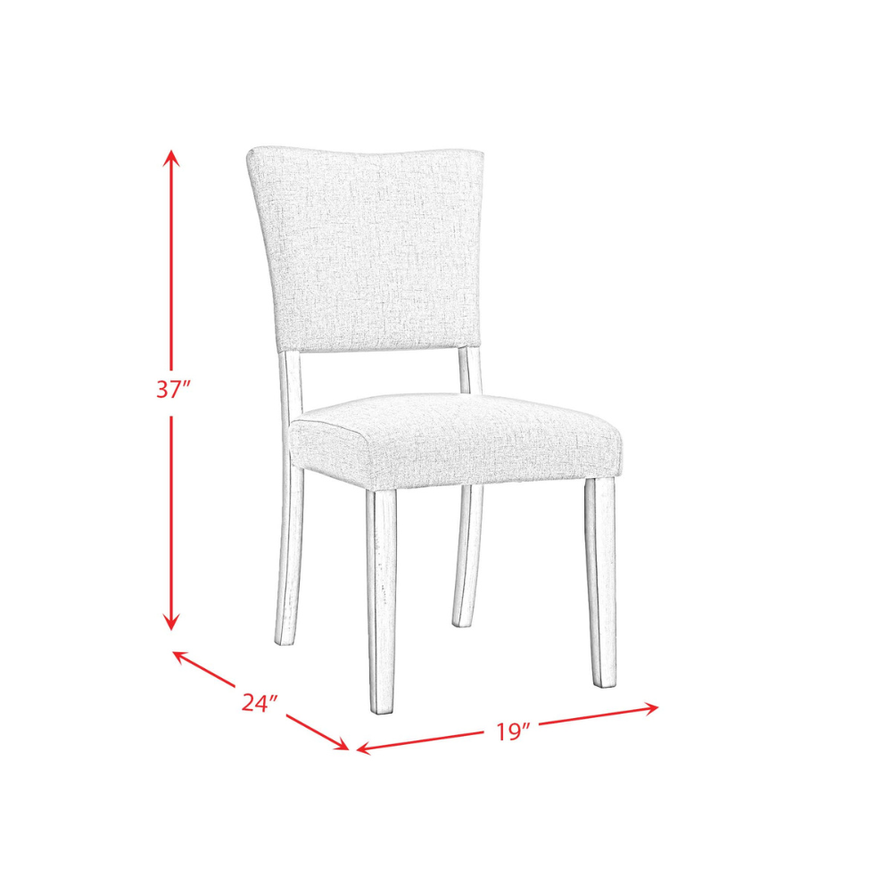 Bette Side Chair In White (6630958268512)