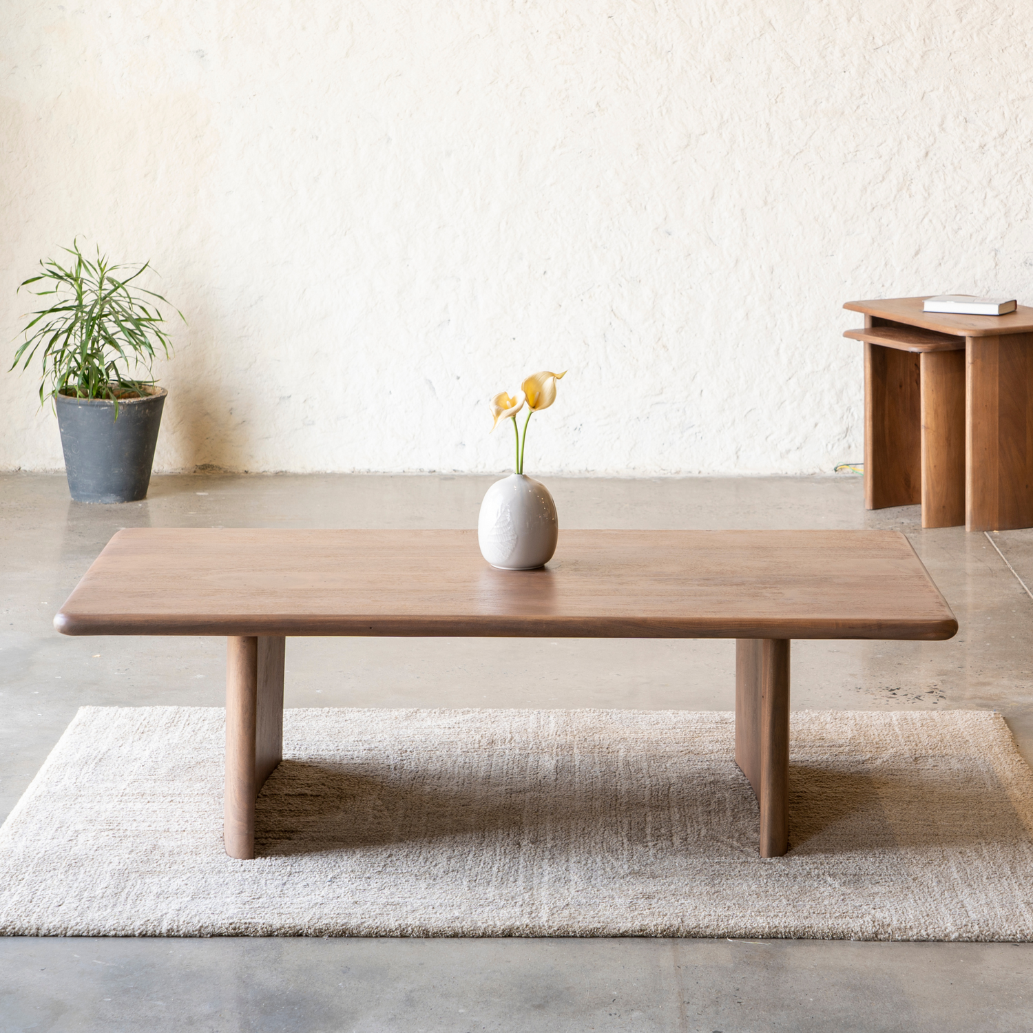 Milav COFFEE TABLE Wooden Top