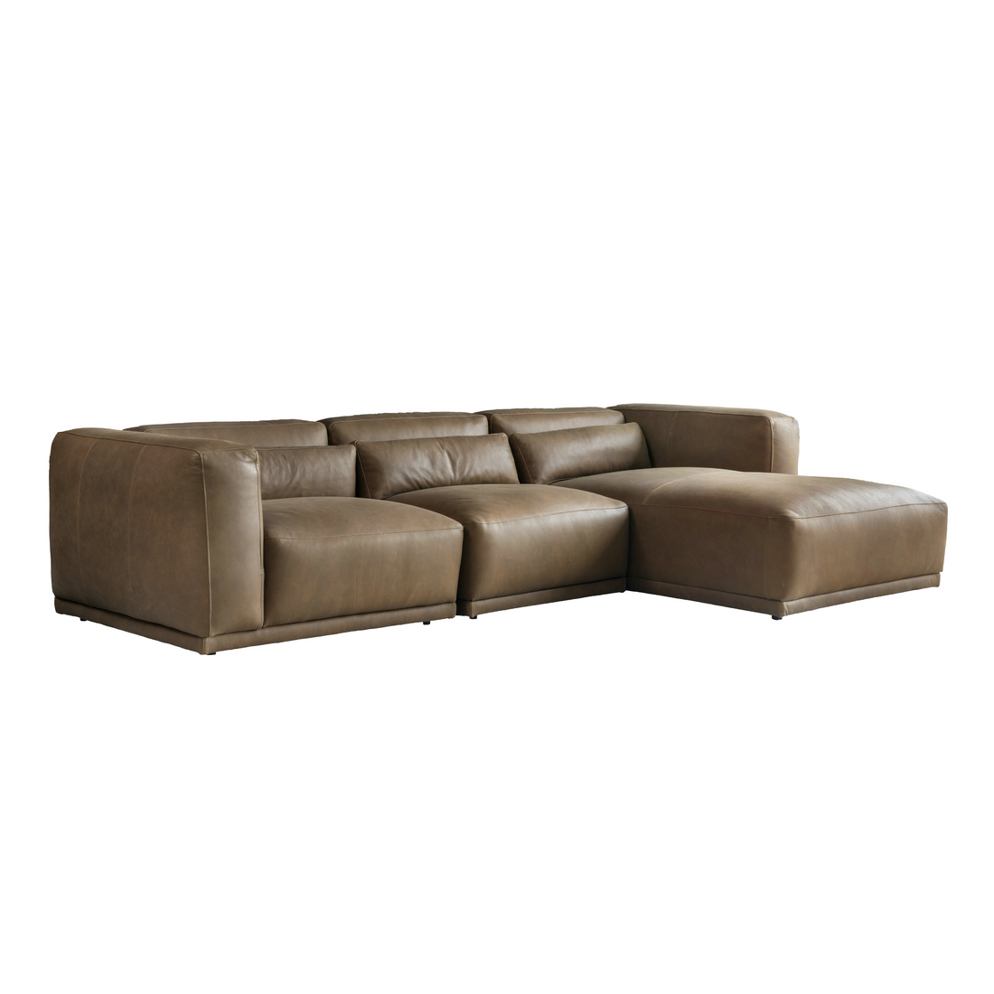 Sleek Serenity Caramel Sectional W304