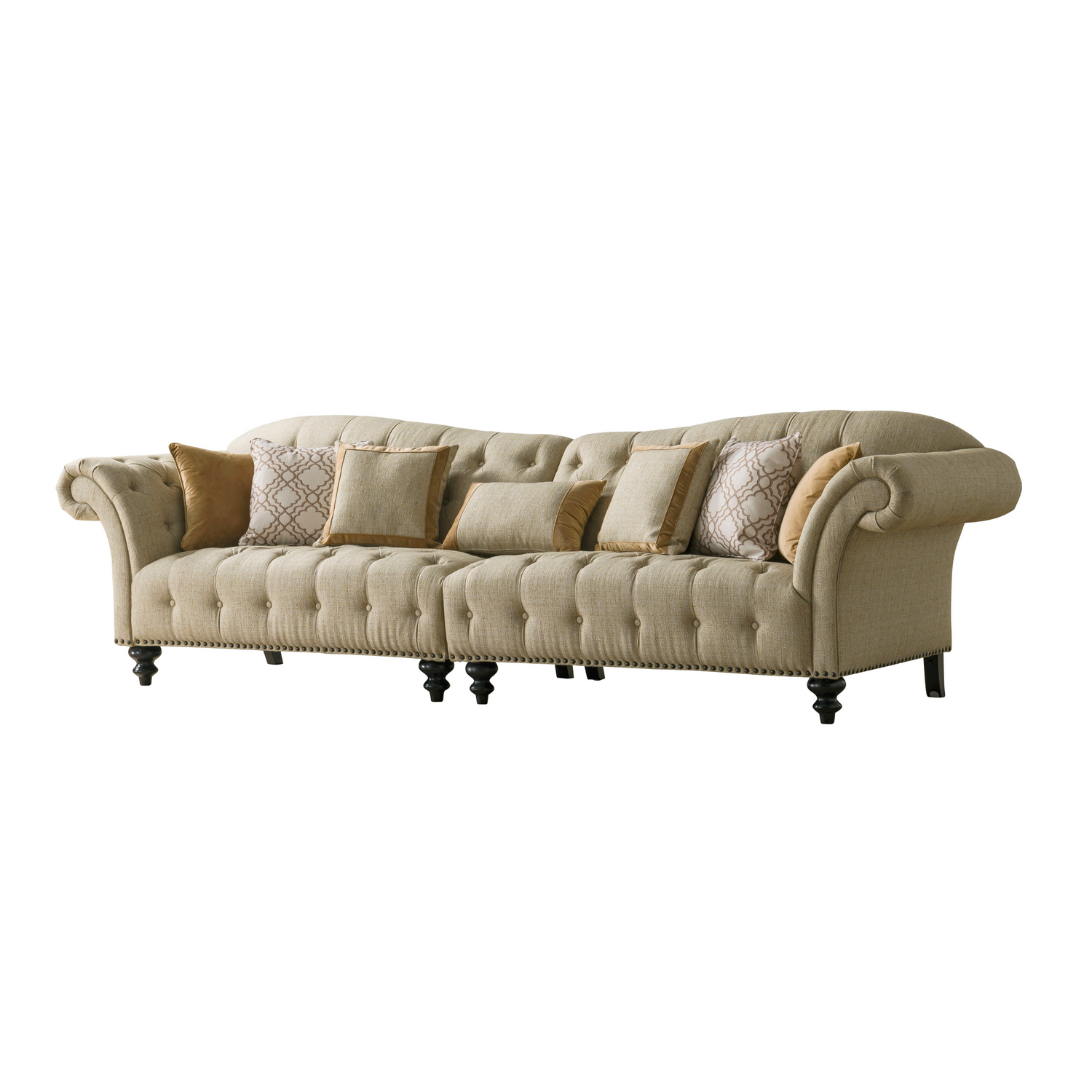 Classic Honey Sectional Set