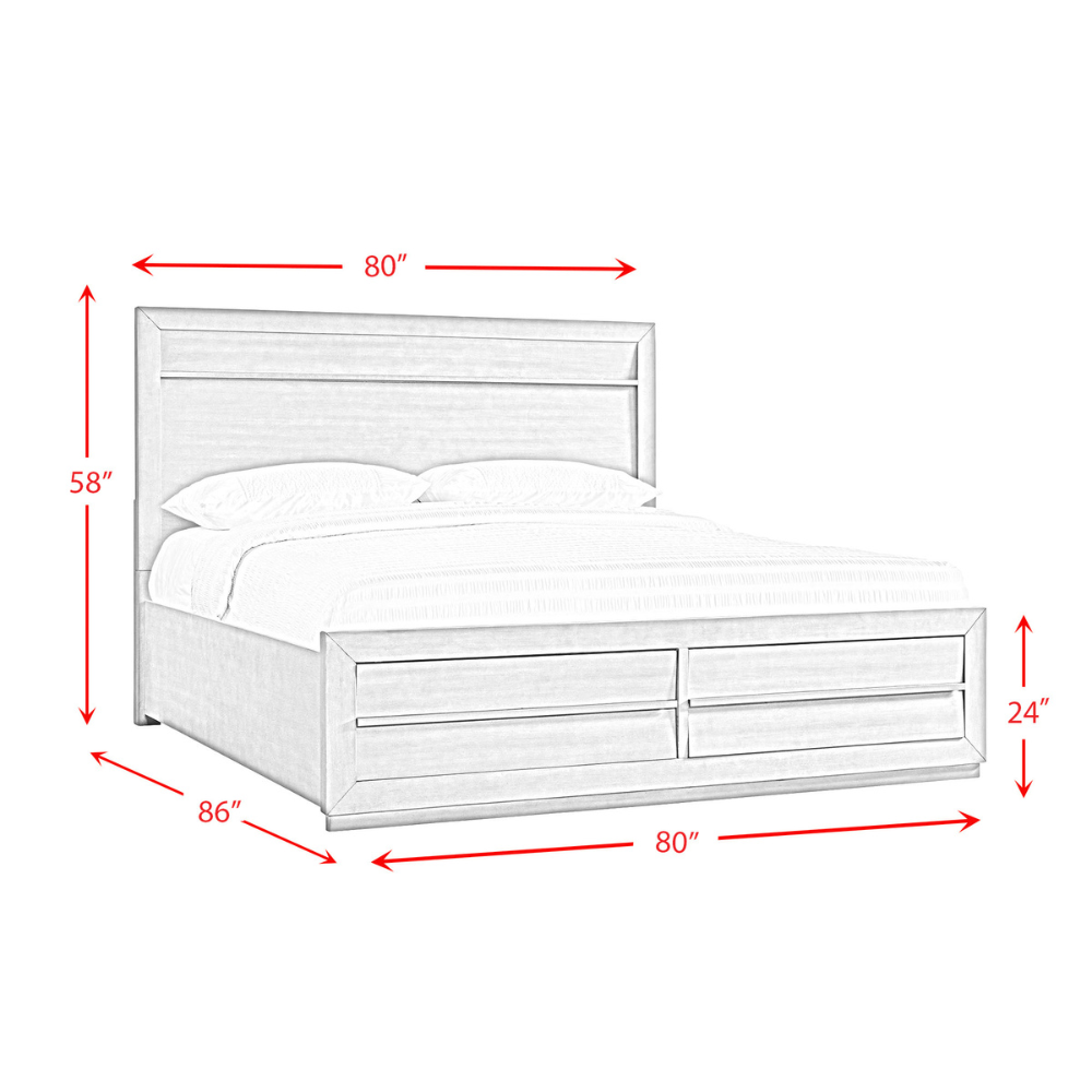 Nashville Grey Bed