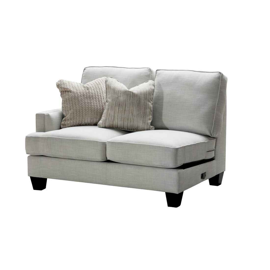 Luis Grey Left Arm Facing Loveseat W136