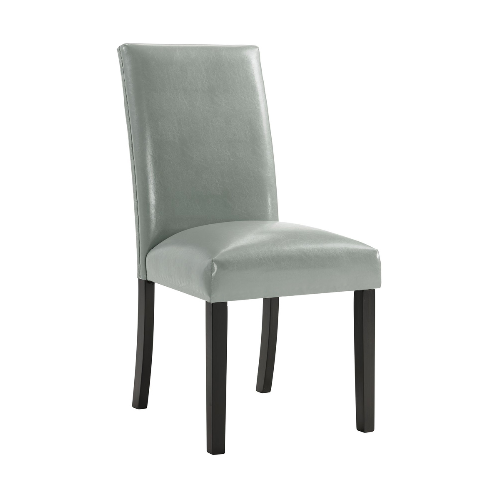 Meridian Side Chair W/Grey Pu No Nailhead (6629945704544)