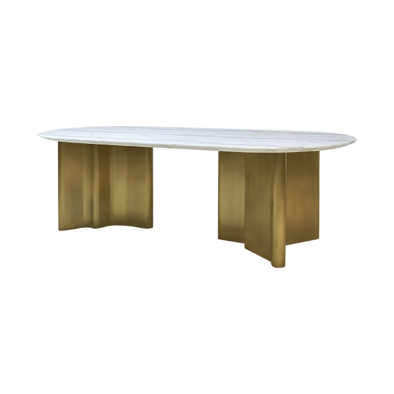 Samuel Oval Marble Dining Table- 8 seater (8785077993793)
