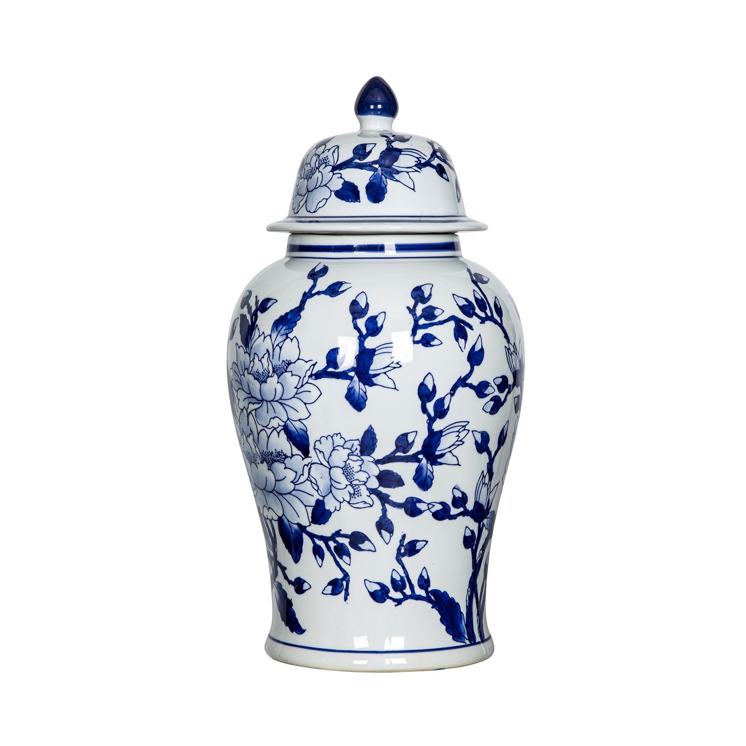 Magnolia Ginger Jar,Blue/White EG-60960