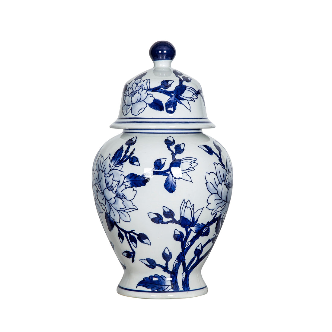 Magnolia Ginger Jar,Blue/White EG-60962