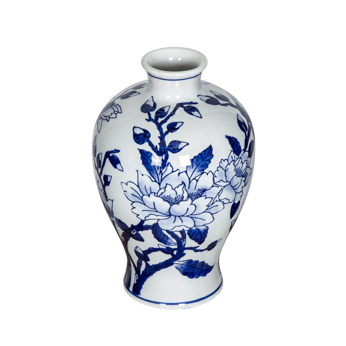 Magnolia Vase,Blue/White EG-60963