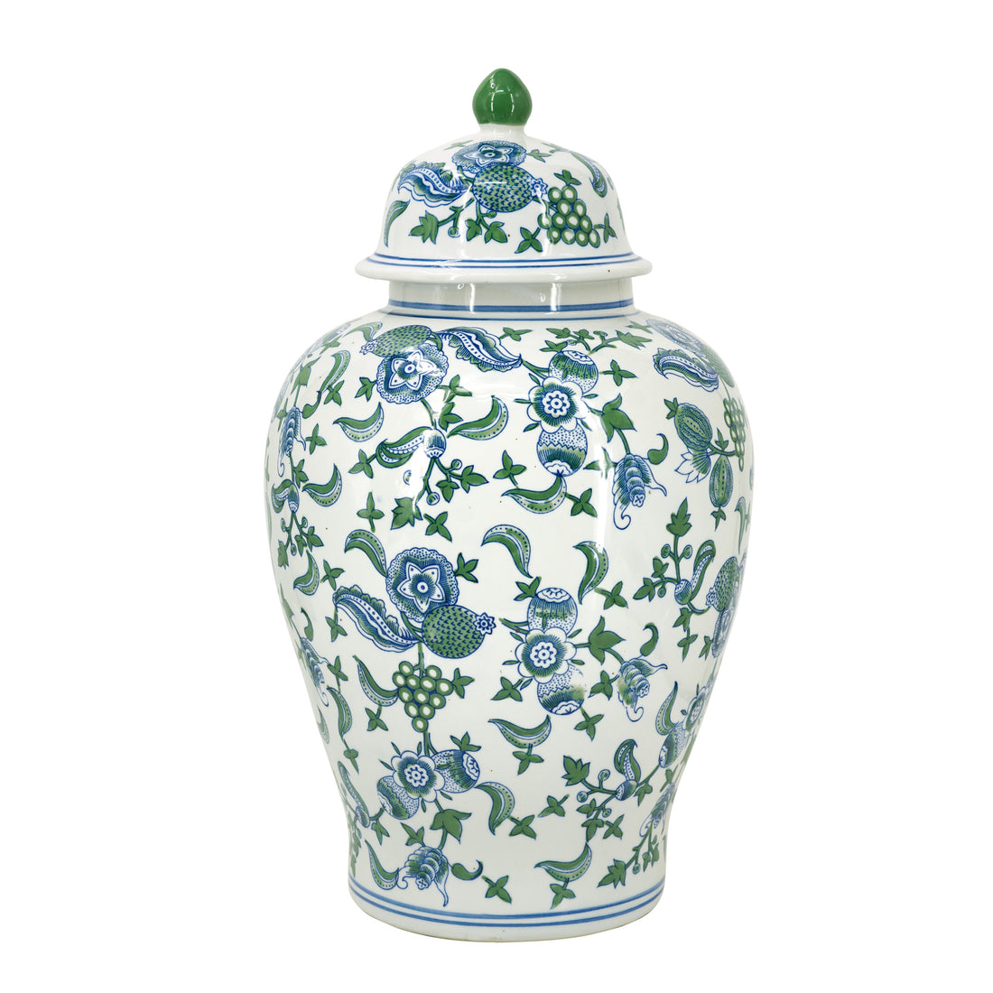Porcelain Blue And White Cherry Blossom Ginger Jar EG-61131
