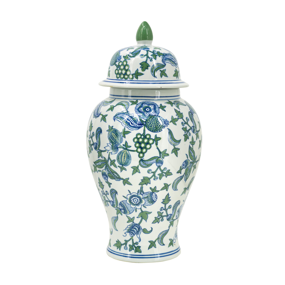 Porcelain Blue And White Cherry Blossom Ginger Jar EG-61132