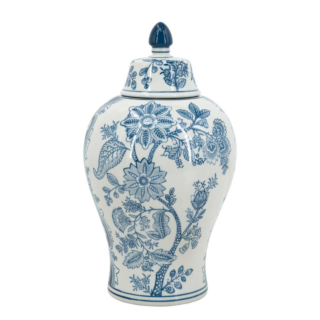 Porcelain Blue And White Lidded Jar EG-61191