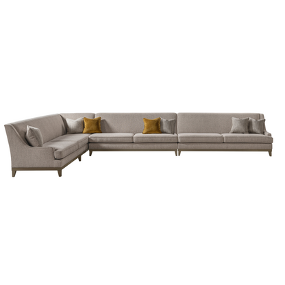 Classy By Noha Albabtain Sectional LAF3+AL+RAF2 + Accent Chair
