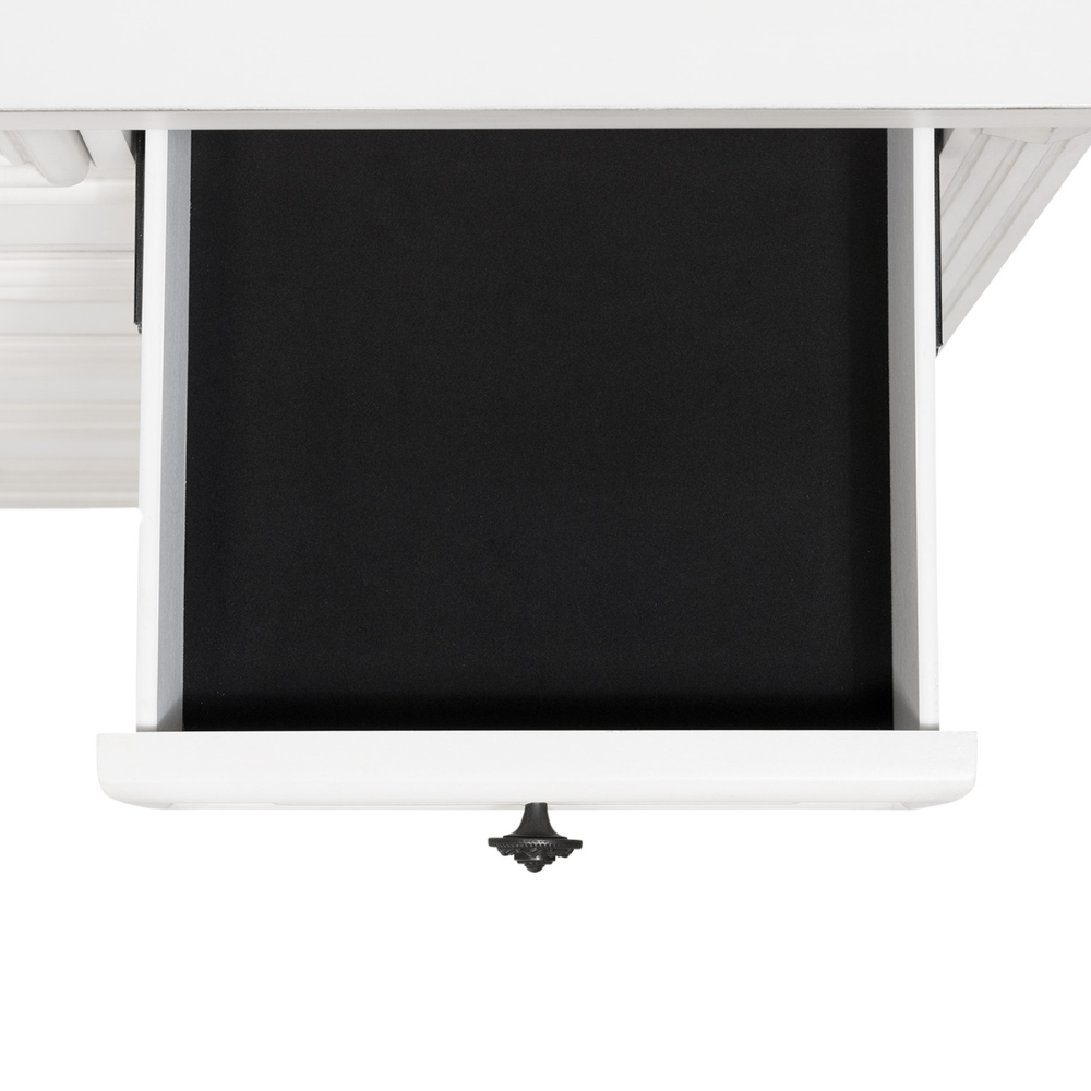 Calloway 7-Drawer Dresser w/ Mirror Set in White (8785090052417)
