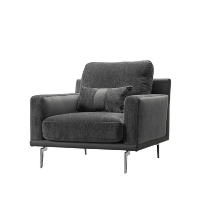 Whisper Soft Black Sofa Set