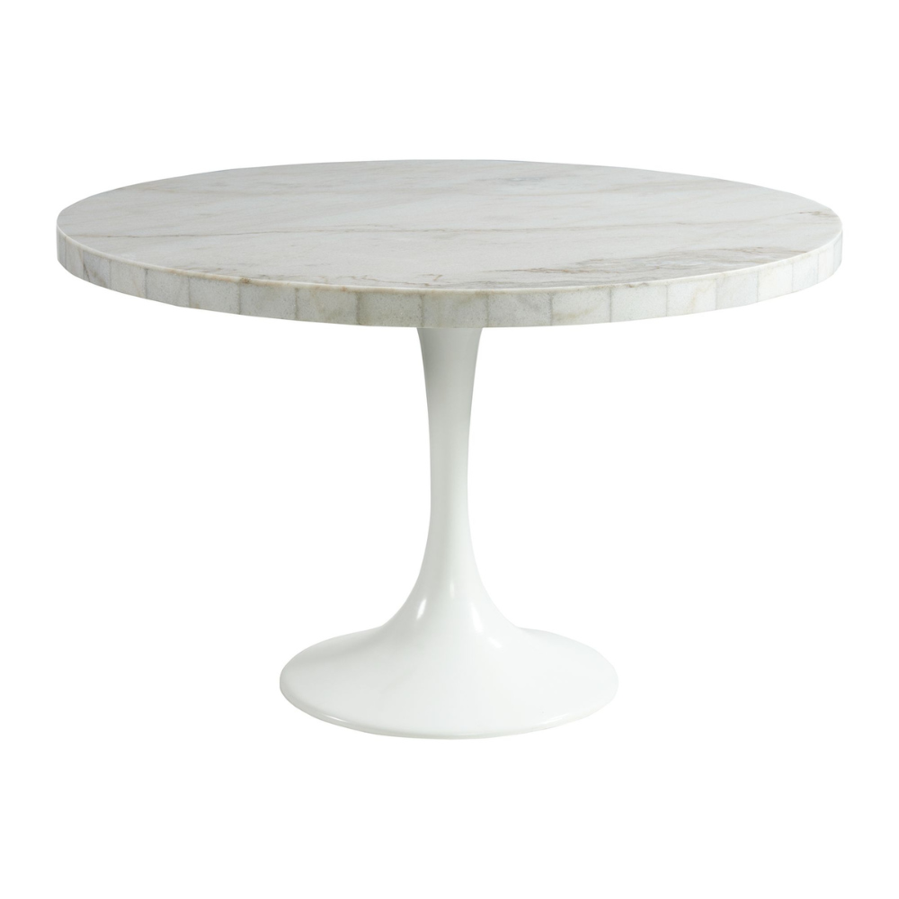 Celeste Round Dining Table In White (8785049452865)
