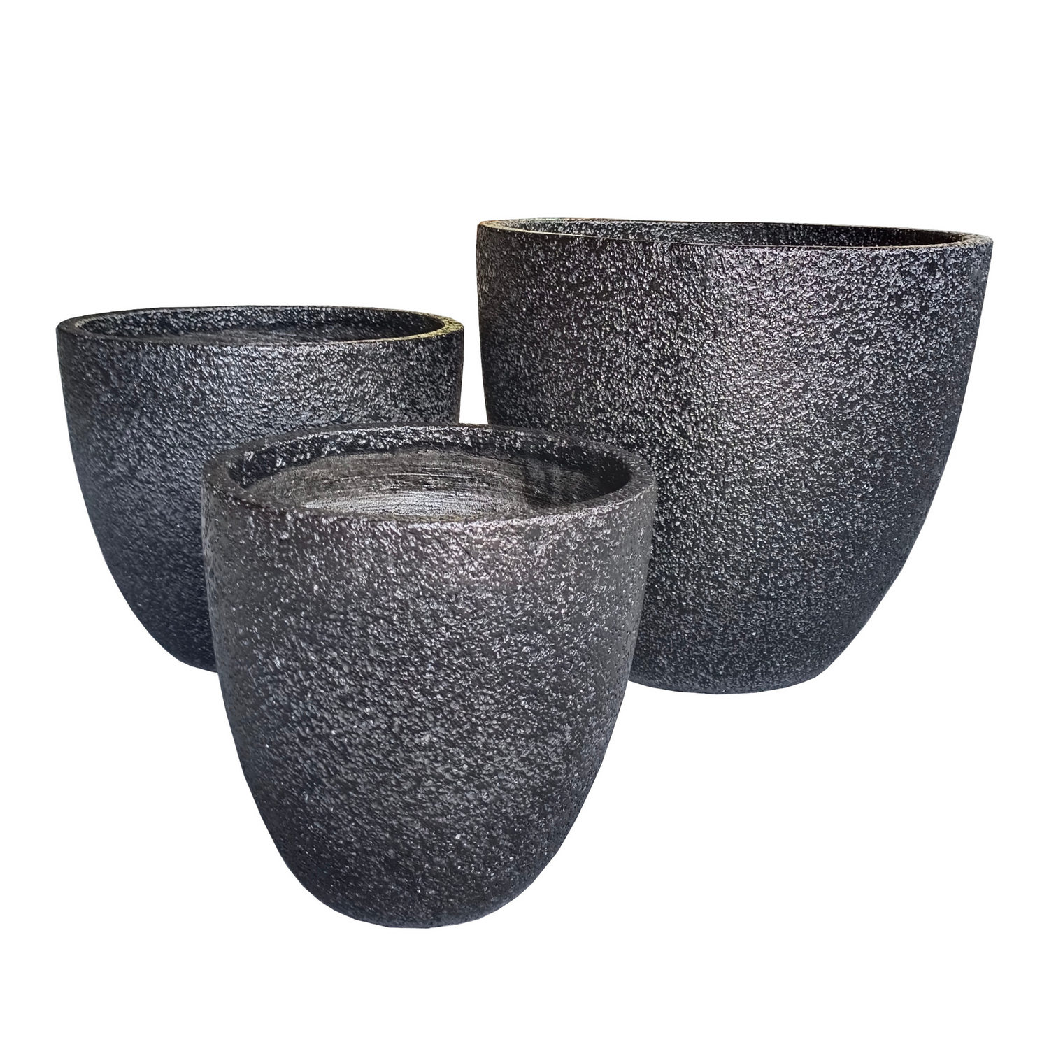 Black Foam Indoor/Outdoor Plant Pot By Roots 40W*40D*34H.