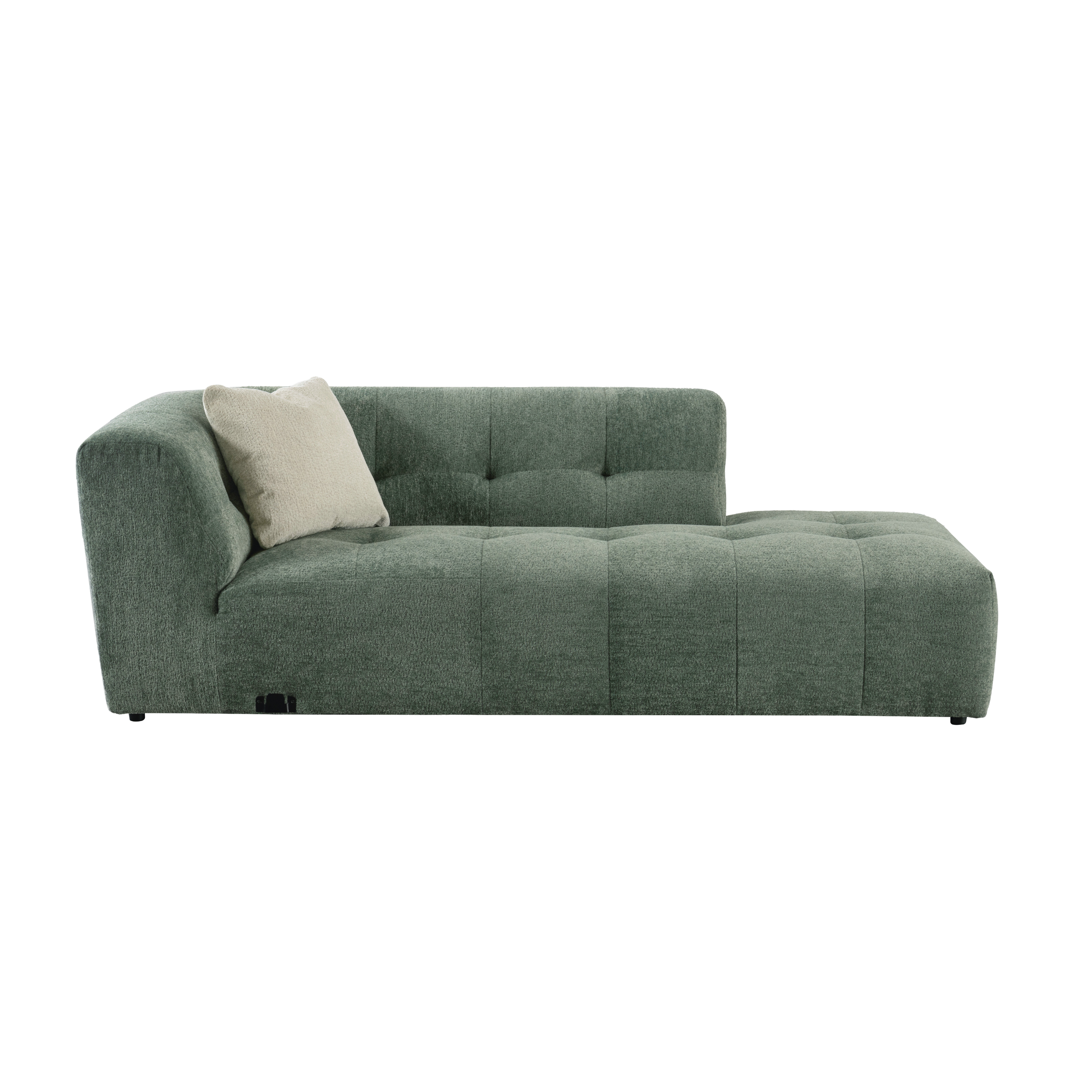 Leo Green Right Arm Facing Chaise