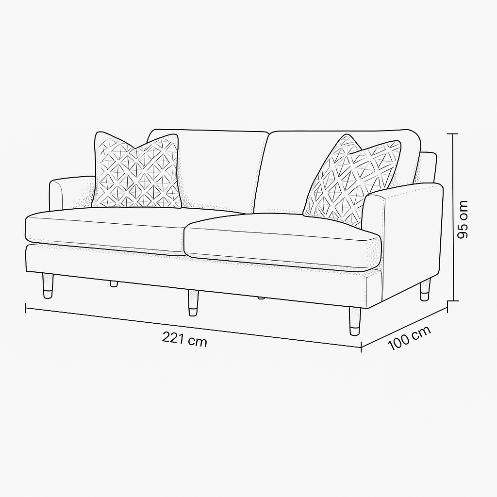 Elif Rosy Living Room Set