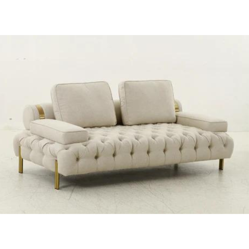 تلمع البيج Loveseat