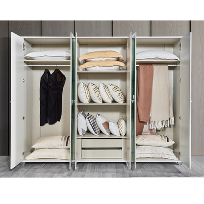 Off-White Feather Bedroom Set With 2 Free Lamp Gift