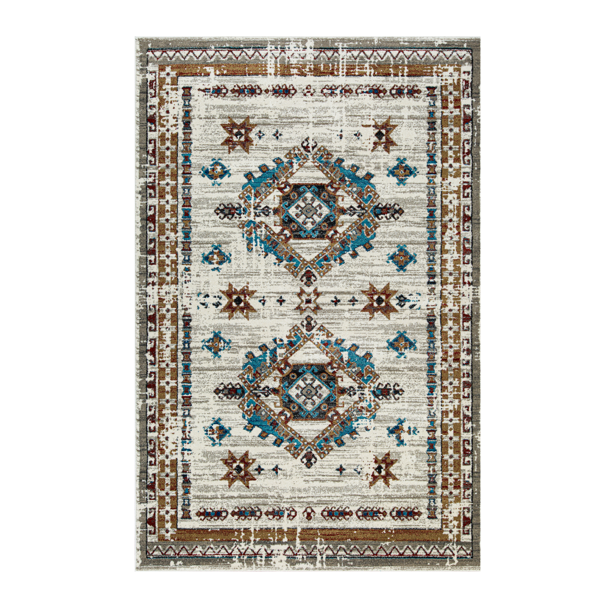 blue and brown rug | سجاد ازرق وبني (8785265918273)