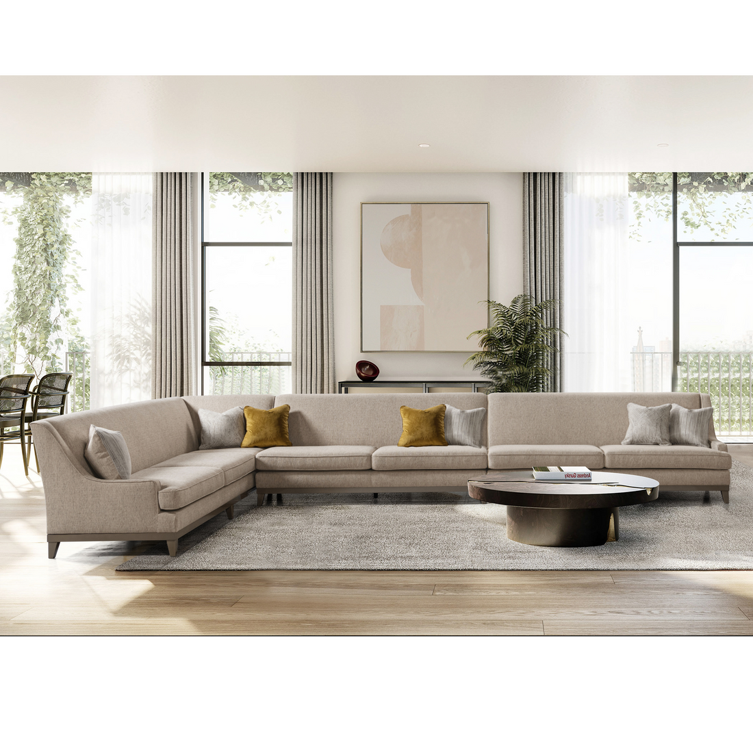 Classy By Noha Albabtain Sectional LAF3+AL+RAF2